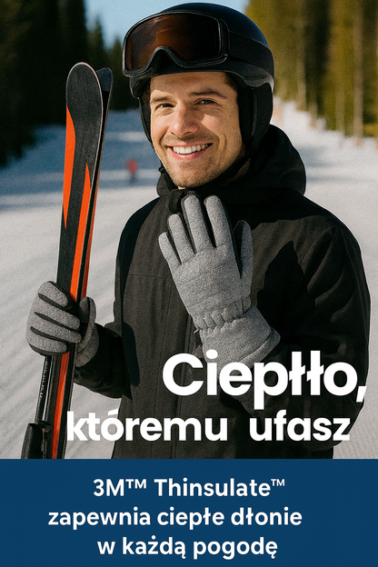 Rękawice zimowe 3M Thinsulate – wodoodporne, dotykowe, ocieplane, do smartfona i sportów zimowych