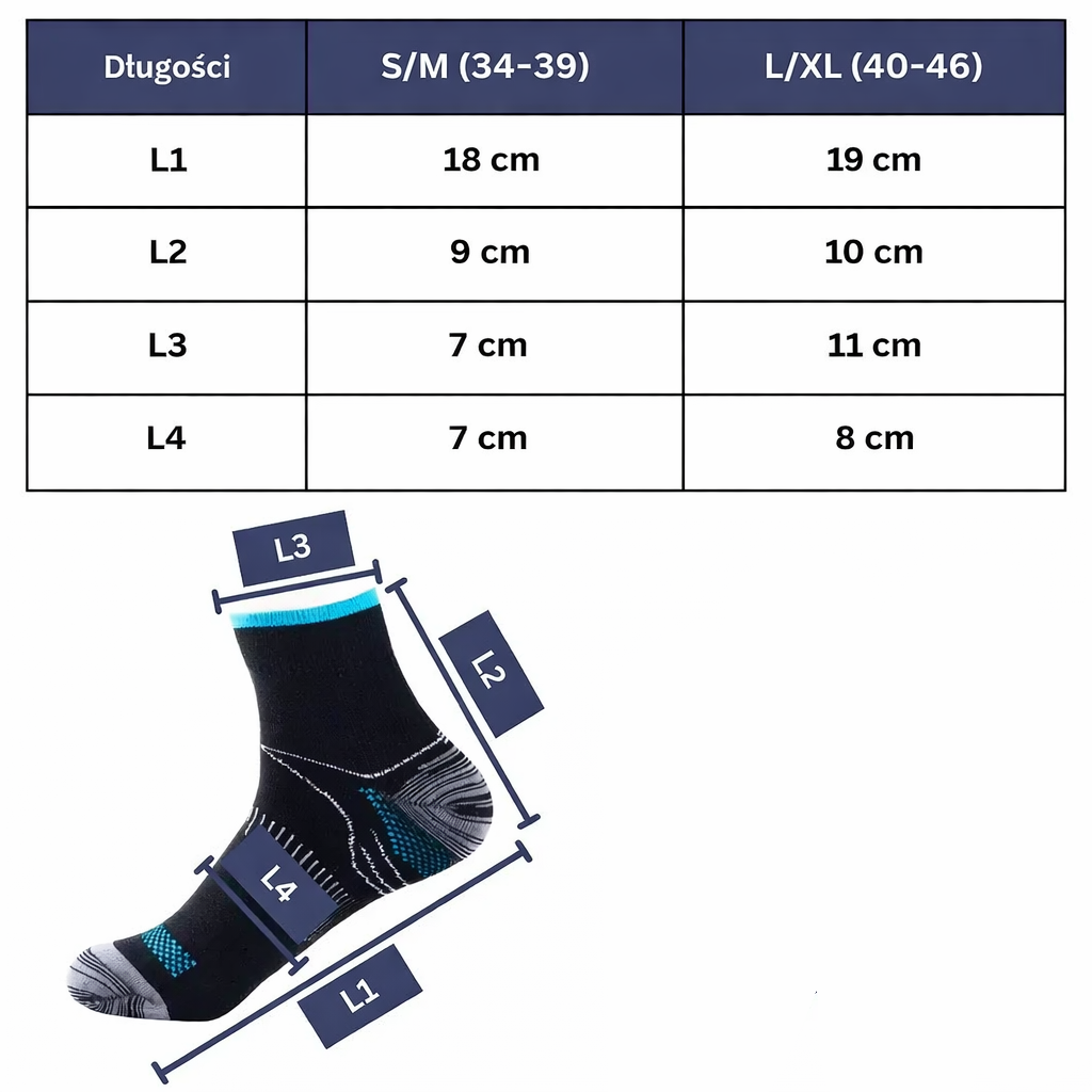 Skarpety sportowe unisex do biegania – oddychające, kompresyjne