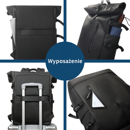 Wodoodporny plecak miejski z portem USB – idealny na laptopa, do pracy i podróży