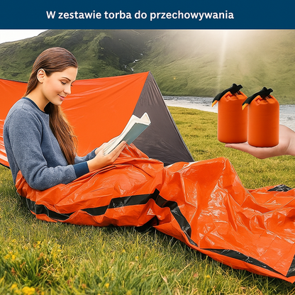 Śpiwór termiczny ratunkowy Emergency Bivvy – ultralekki pokrowiec survivalowy do sytuacji awaryjnych