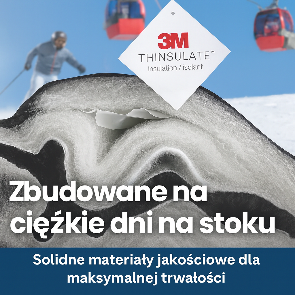 Rękawice zimowe 3M Thinsulate – wodoodporne, dotykowe, ocieplane, do smartfona i sportów zimowych