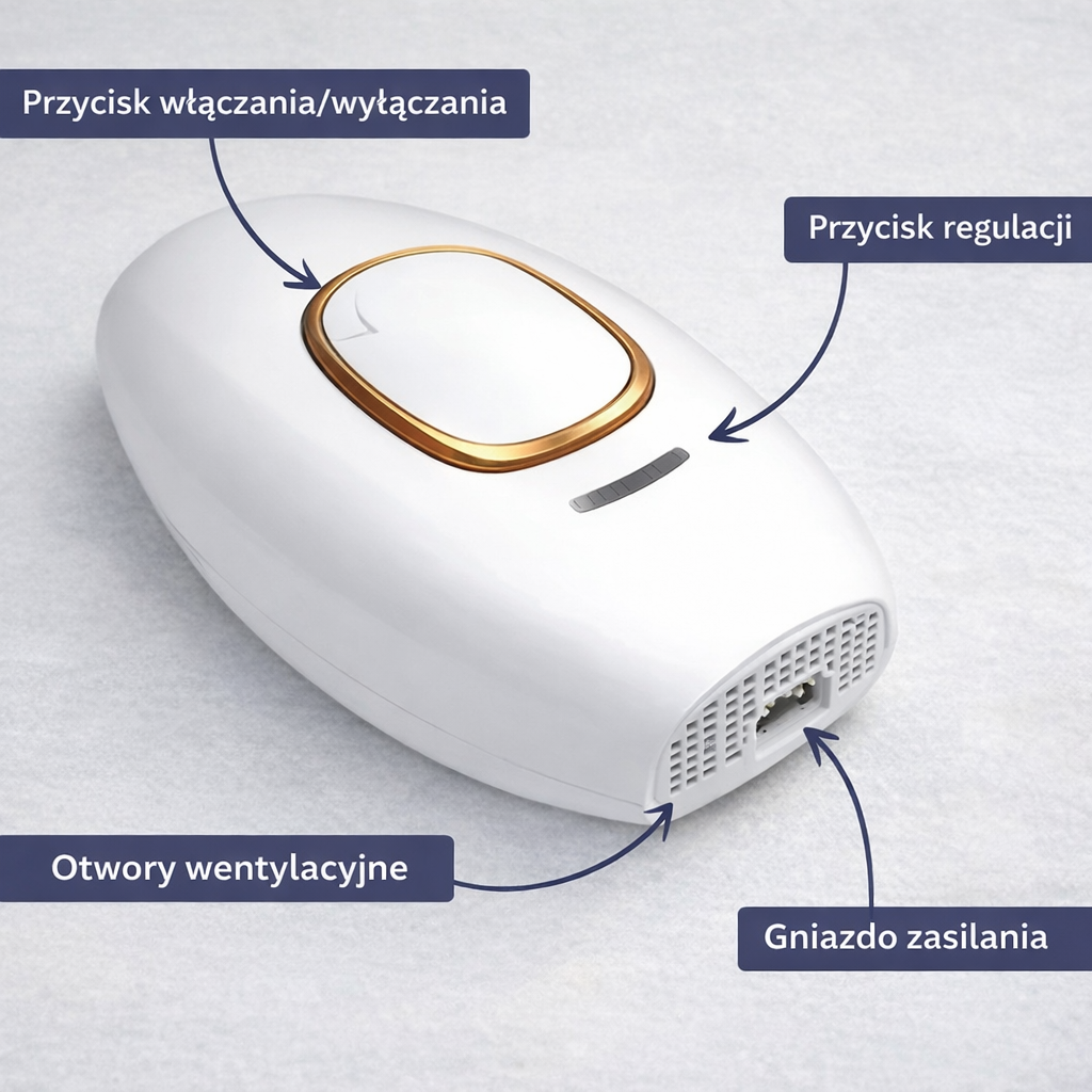 Depilator IPL domowy – 5 poziomów mocy, urządzenie kosmetyczne