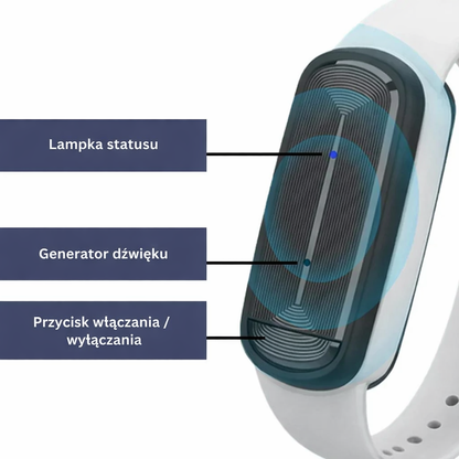 Opaska ultradźwiękowa na rękę – dla dzieci i dorosłych