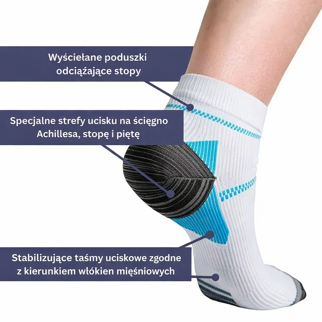 Skarpety sportowe unisex do biegania – oddychające, kompresyjne