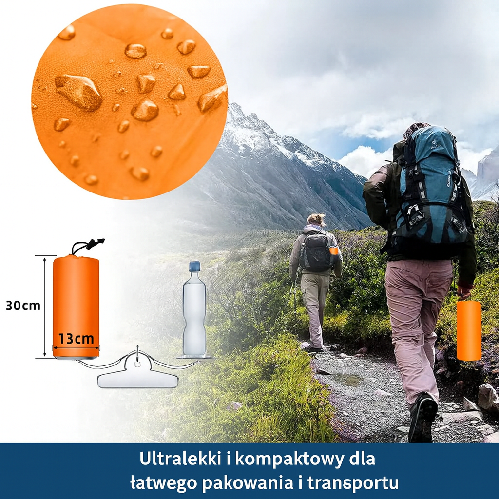 Materac turystyczny dmuchany z pompką nożną – ultralekki, kompaktowy, ergonomiczny