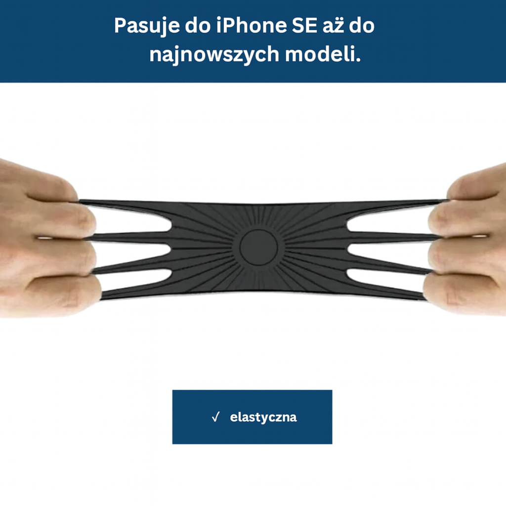 Obrotowy uchwyt rowerowy na telefon – elastyczny i antypoślizgowy silikon 360°