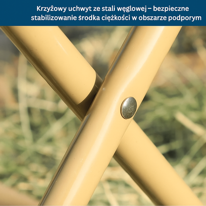 Składany stołek turystyczny 2w1 – siedzisko z funkcją torby, lekki i przenośny