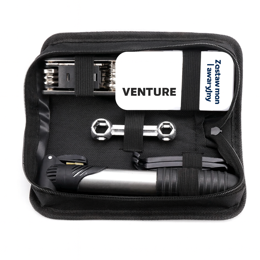 Zestaw naprawczy do roweru – wielofunkcyjny komplet z pompką i narzędziami