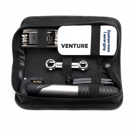 Zestaw naprawczy do roweru – wielofunkcyjny komplet z pompką i narzędziami