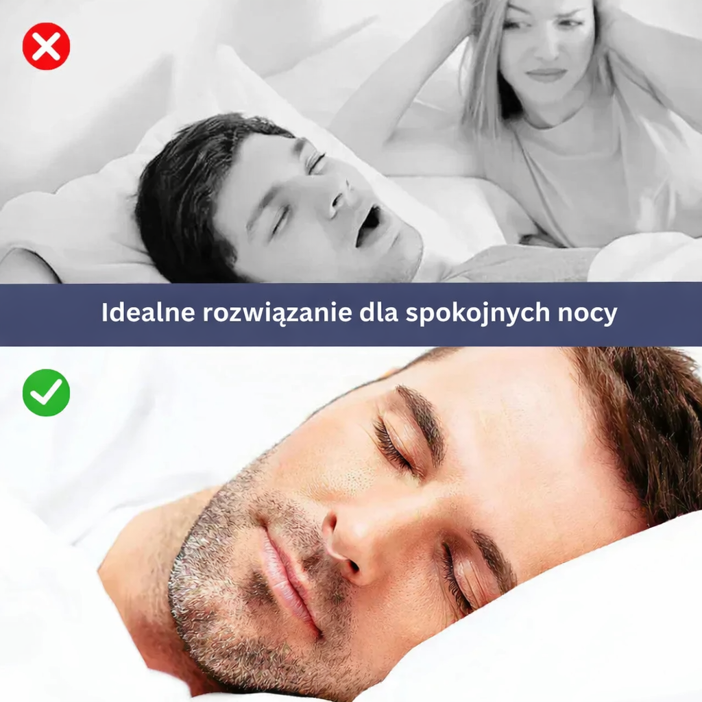 Silikonowy klips do nosa – z etui, akcesorium snu