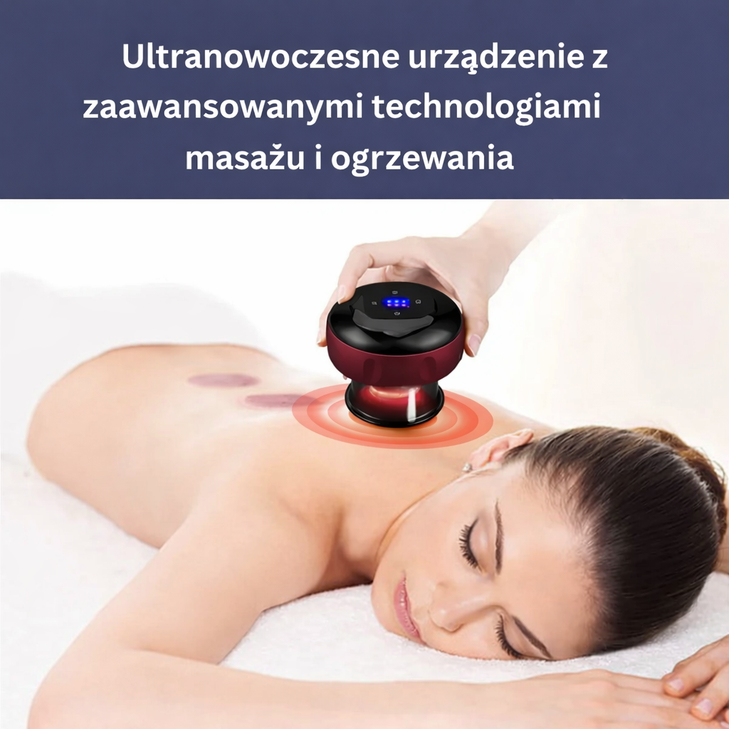 Elektryczny masażer próżniowy 4w1 – podciśnienie, podgrzewanie, masaż