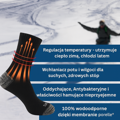Wodoodporne skarpety trekkingowe – oddychające, termoaktywne, do sportów outdoorowych