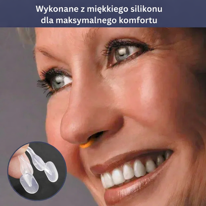 Silikonowy klips do nosa – z etui, akcesorium snu