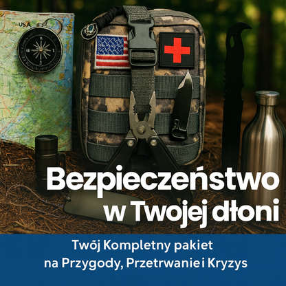 Zestaw przetrwania z apteczką – Profesjonalny survival kit do samochodu, domu, wypraw outdoorowych i awaryjnych sytuacji