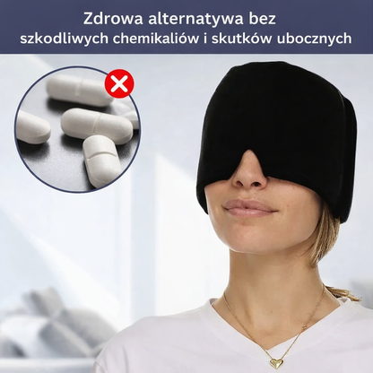 Chłodząca opaska żelowa na czoło – wielokrotnego użytku, miękki materiał