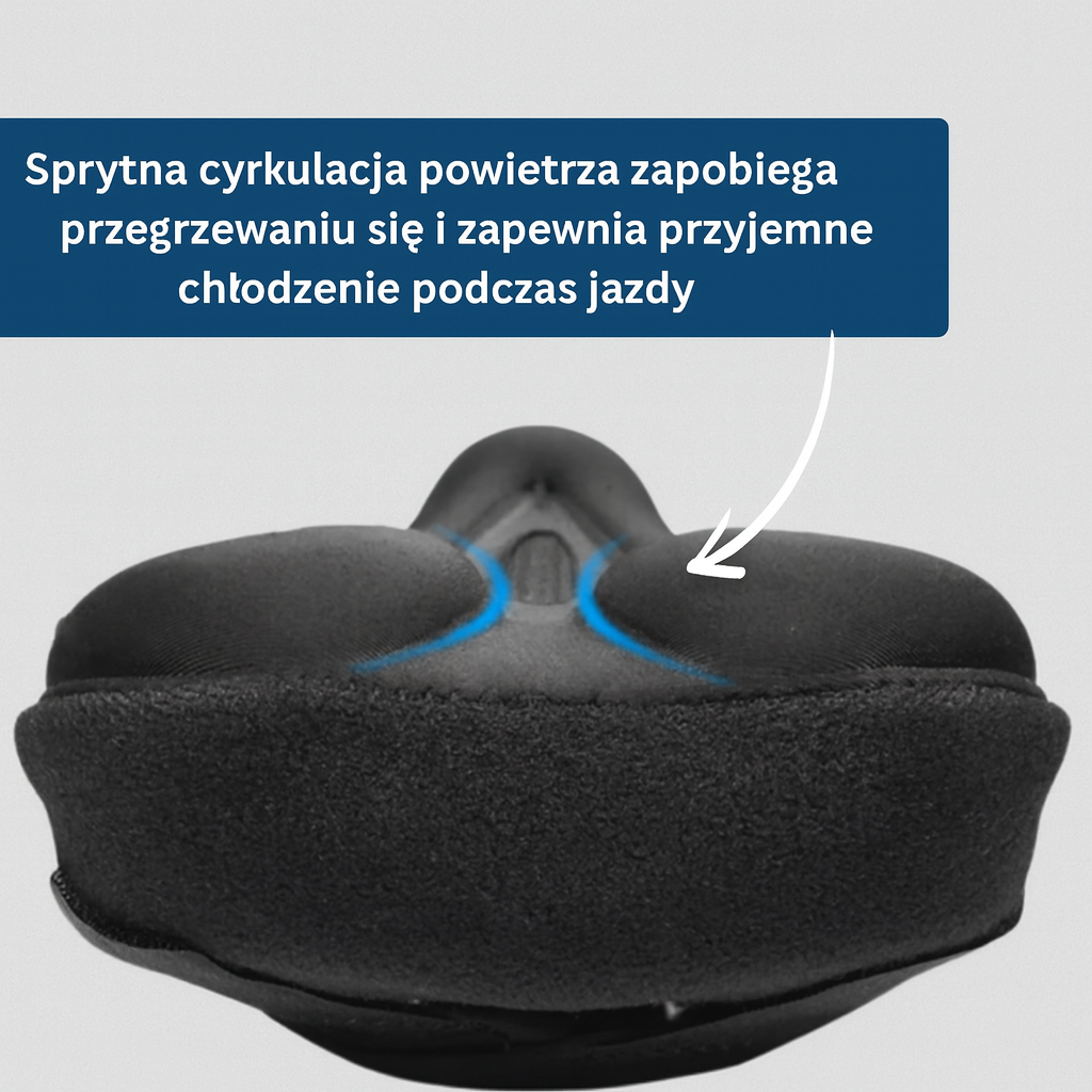 Nakładka na siodełko rowerowe z żelem silikonowym – komfortowa osłona na długie trasy
