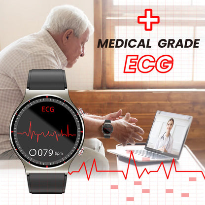 Smartwatch medyczny ECG – monitor pracy serca, ciśnienia i natlenienia krwi