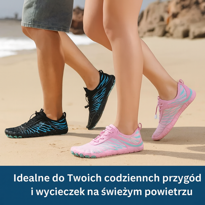 Buty sportowe barefoot z elastyczną podeszwą i amortyzacją – lekkie i oddychające