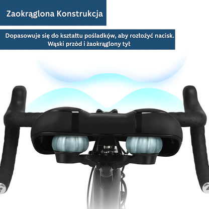 Siodełko rowerowe z pianką i silikonem – wodoodporne, ergonomiczne