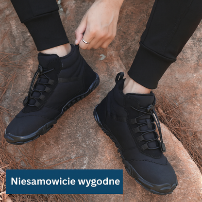 Zimowe buty barefoot męskie – ciepłe, minimalistyczne i wodoodporne