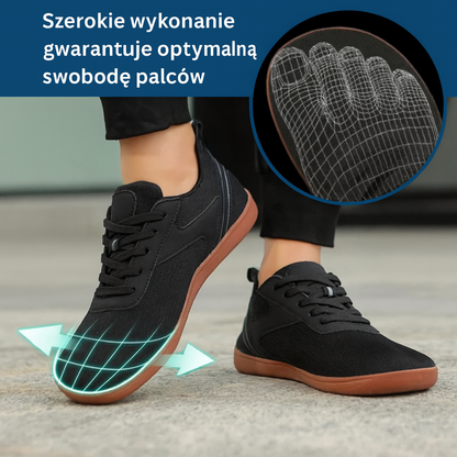 Buty typu barefoot – lekkie, oddychające z tkaniną Flywoven i antypoślizgową podeszwą