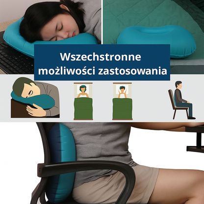 Poduszka dmuchana turystyczna – ultralekka, kompaktowa i wygodna do spania w podróży
