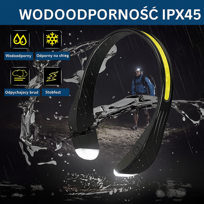 Opaska LED na głowę – latarka USB do biegania, jazdy na rowerze i spacerów