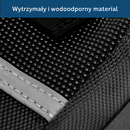 Torba rowerowa podsiodłowa z odblaskiem – montaż na rzep, wodoodporna sakwa na akcesoria i narzędzia