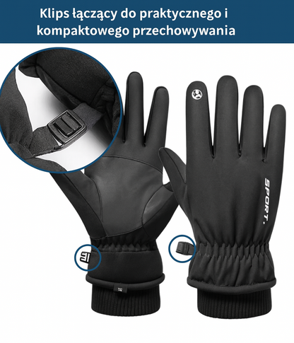 Zimowe rękawice sportowe z ociepleniem 3M Thinsulate – wodoodporne, wiatroszczelne, dotykowe