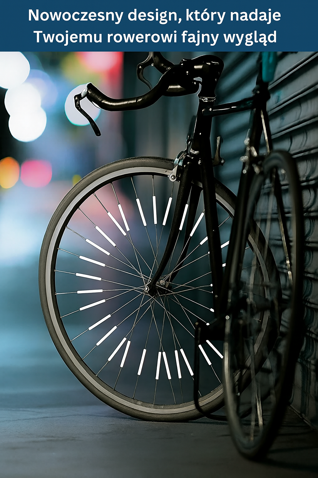 Odblaskowe nakładki na szprychy rowerowe – 360° widoczność, bezpieczeństwo nocą – zestaw