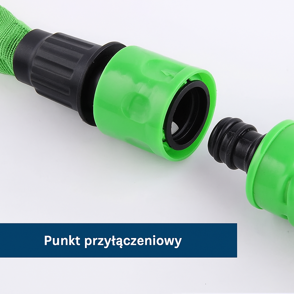Elastyczny wąż ogrodowy z pistoletem natryskowym – samorozciągający się