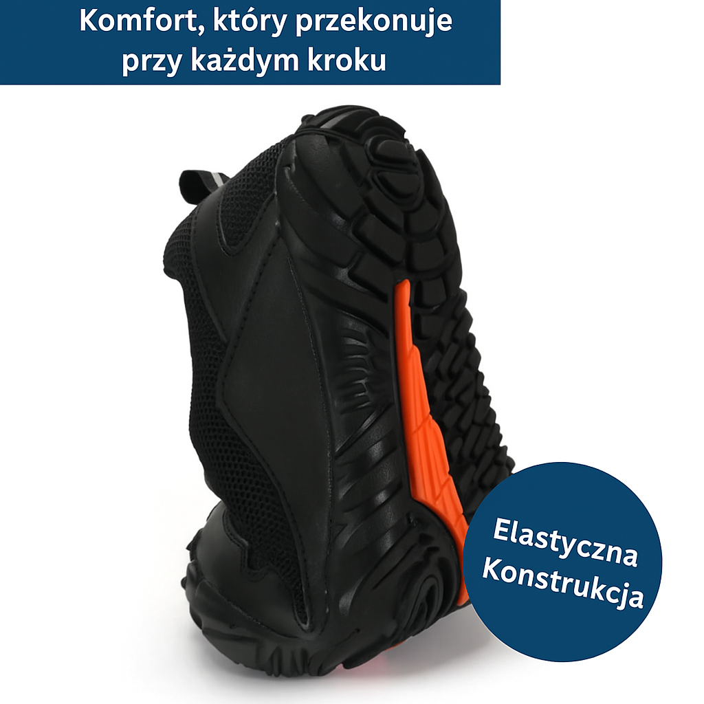 Buty barefoot trekkingowe czarne – minimalistyczne buty outdoor