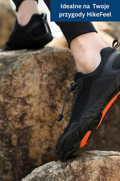 Buty barefoot trekkingowe czarne – minimalistyczne buty outdoor