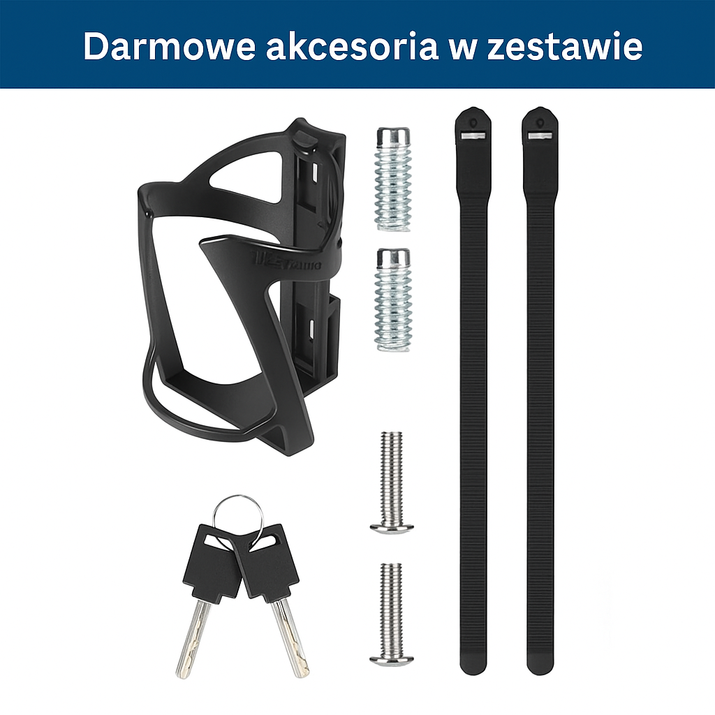 Kompaktowa blokada rowerowa składana z hartowanej stali – 5 mm grubości