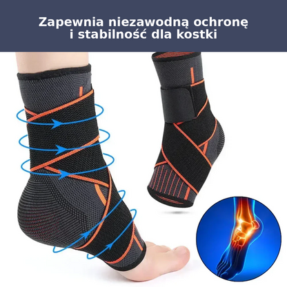 Opaska sportowa na kostkę – elastyczna, z regulacją, dla aktywnych