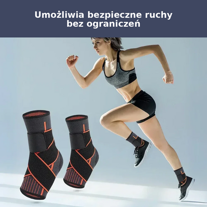 Opaska sportowa na kostkę – elastyczna, z regulacją, dla aktywnych