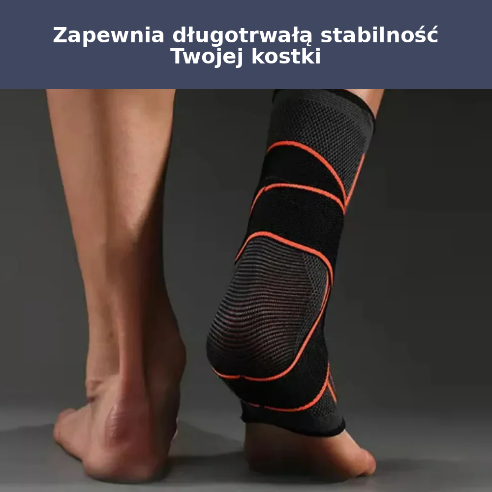 Opaska sportowa na kostkę – elastyczna, z regulacją, dla aktywnych