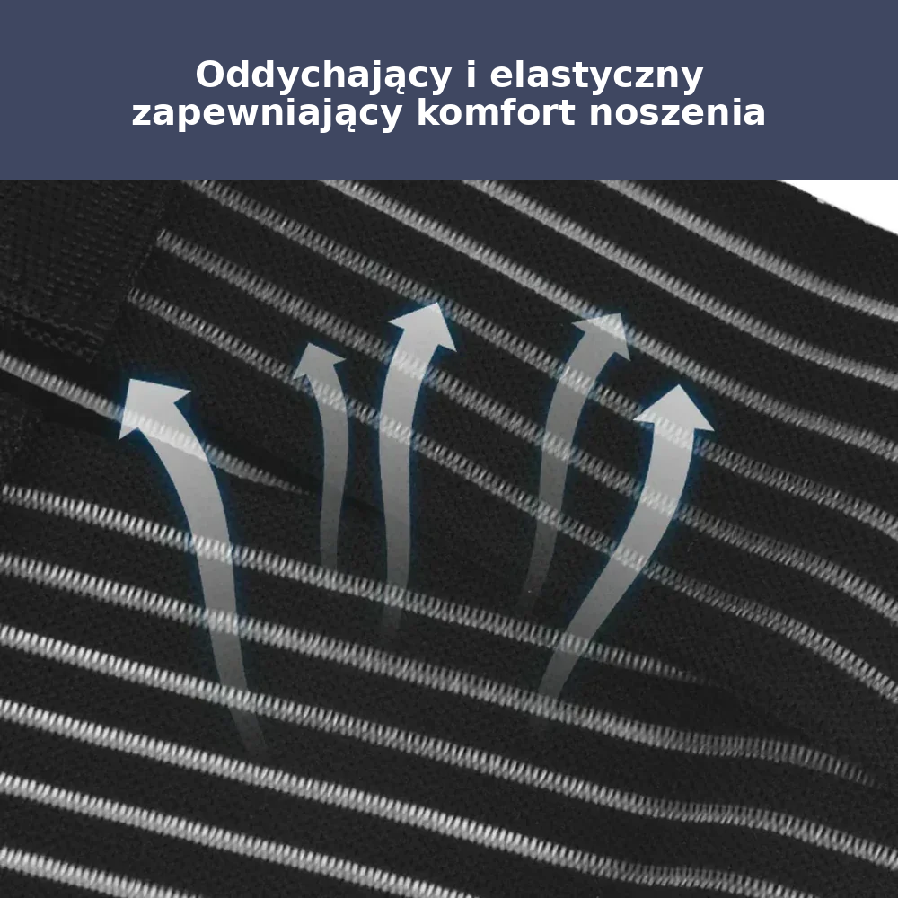 Elastyczny pas wspierający dolną część pleców – z kompresją, regulowany