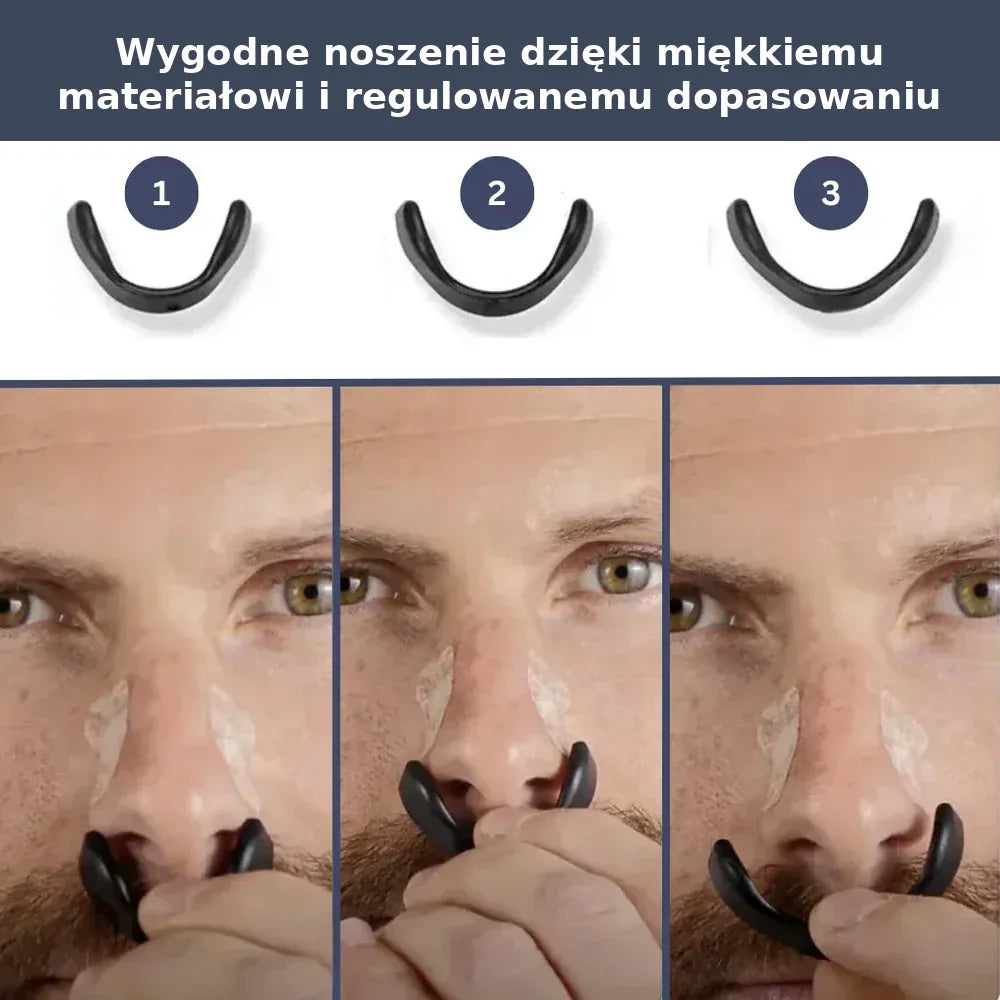 Silikonowy nosowy rozszerzacz – z magnetycznym mocowaniem, regulowany