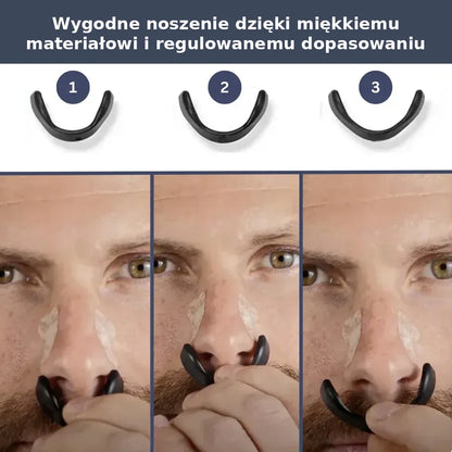 Silikonowy nosowy rozszerzacz – z magnetycznym mocowaniem, regulowany