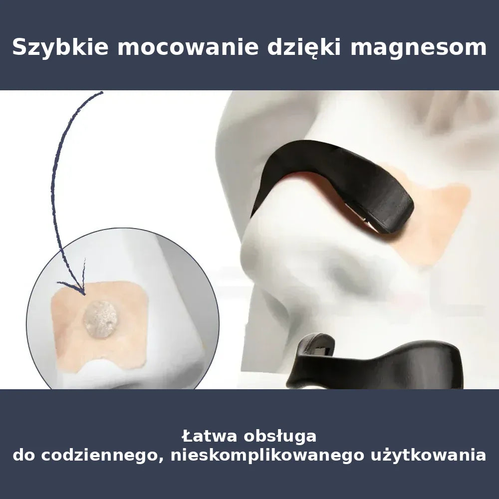 Silikonowy nosowy rozszerzacz – z magnetycznym mocowaniem, regulowany
