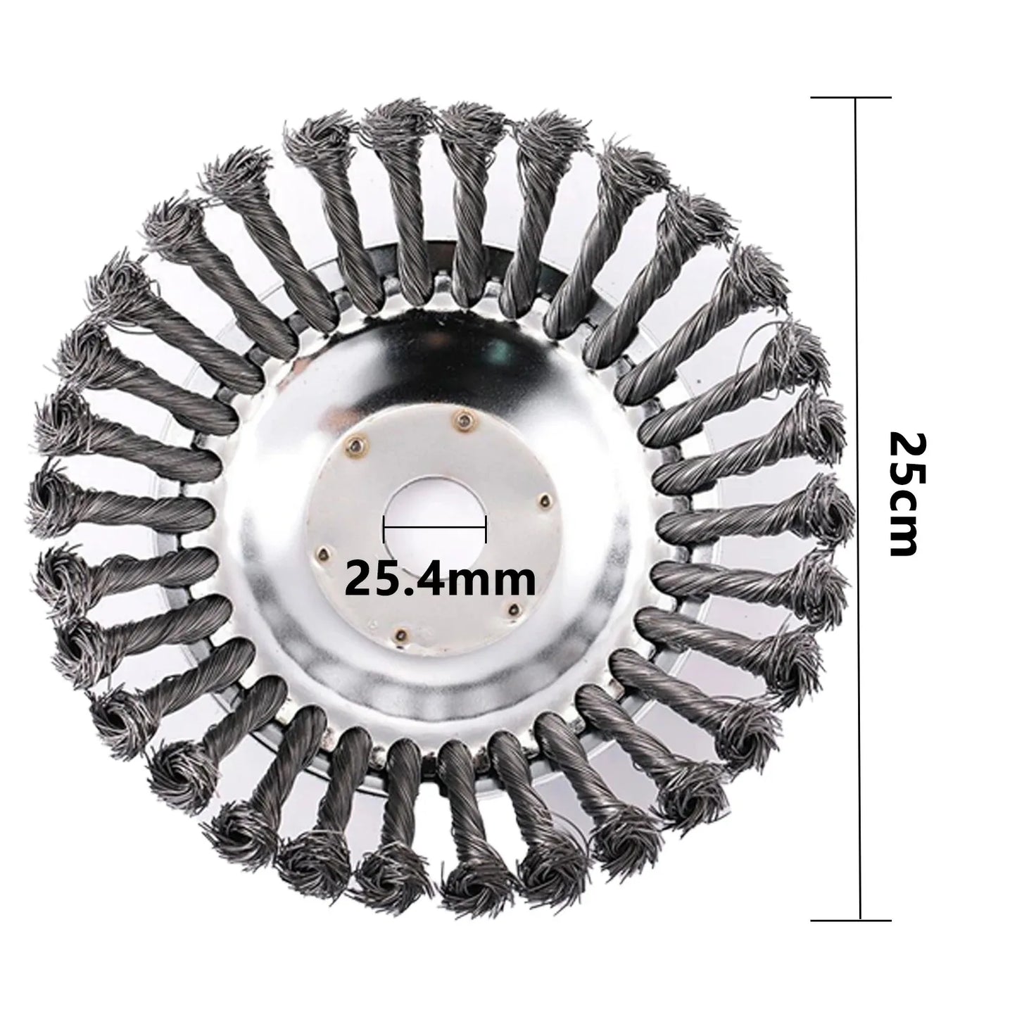 Głowica szczotkowa do podkaszarki – stalowa, odporna na zużycie, do usuwania chwastów i mchu