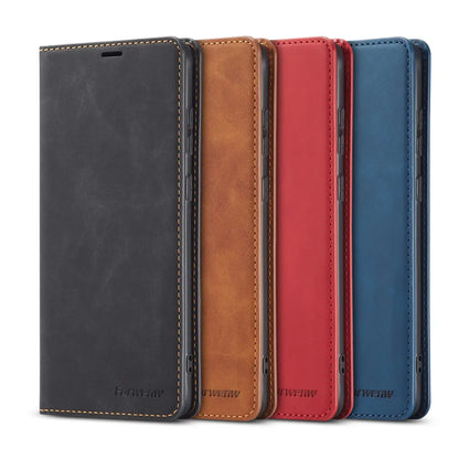 Etui skórzane portfel do Iphone – case z klapką i miejscem na karty, magnetyczne zamknięcie