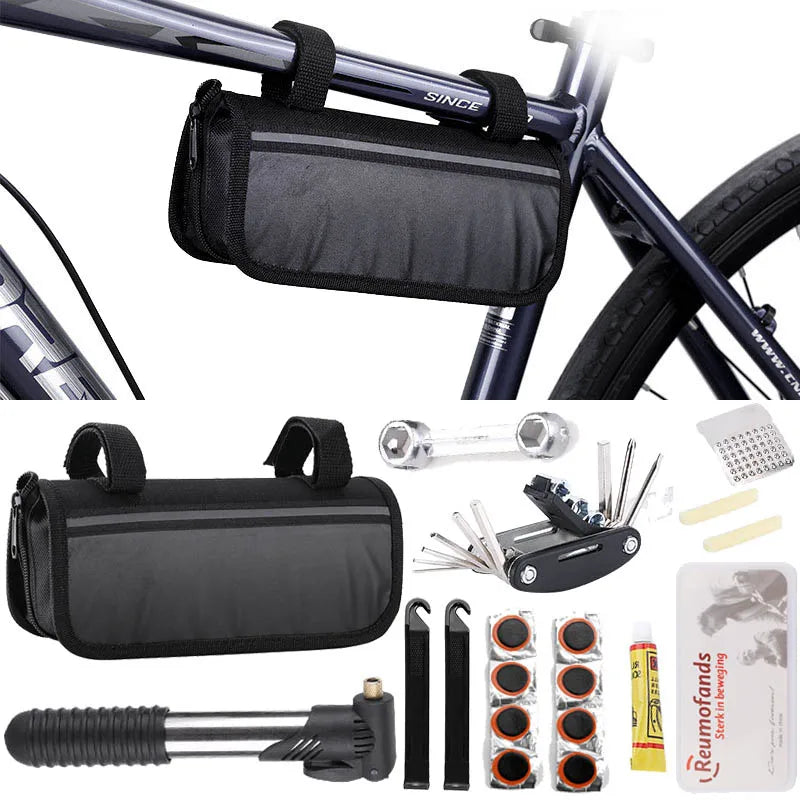 Zestaw naprawczy do roweru – wielofunkcyjny komplet z pompką i narzędziami