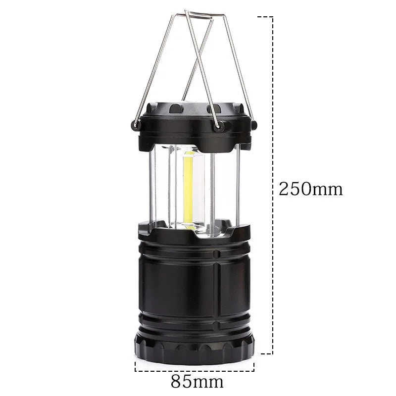 Lampa turystyczna LED COB składana – kompaktowa latarnia na camping i awaryjne oświetlenie