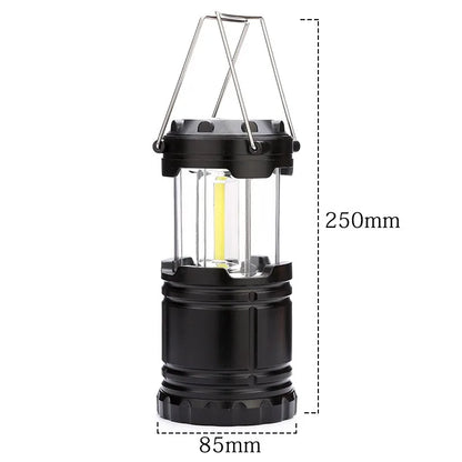 Lampa turystyczna LED COB składana – kompaktowa latarnia na camping i awaryjne oświetlenie