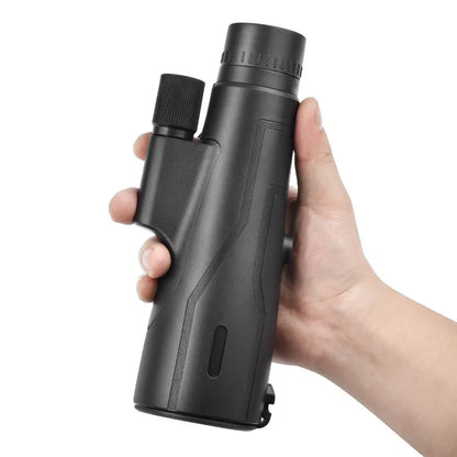 Monokular teleskopowy 500x – luneta z uchwytem na telefon i statywem HD
