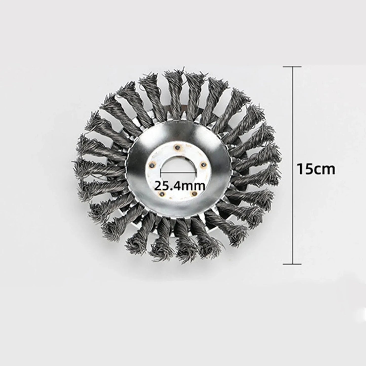 Głowica szczotkowa do podkaszarki – stalowa, odporna na zużycie, do usuwania chwastów i mchu