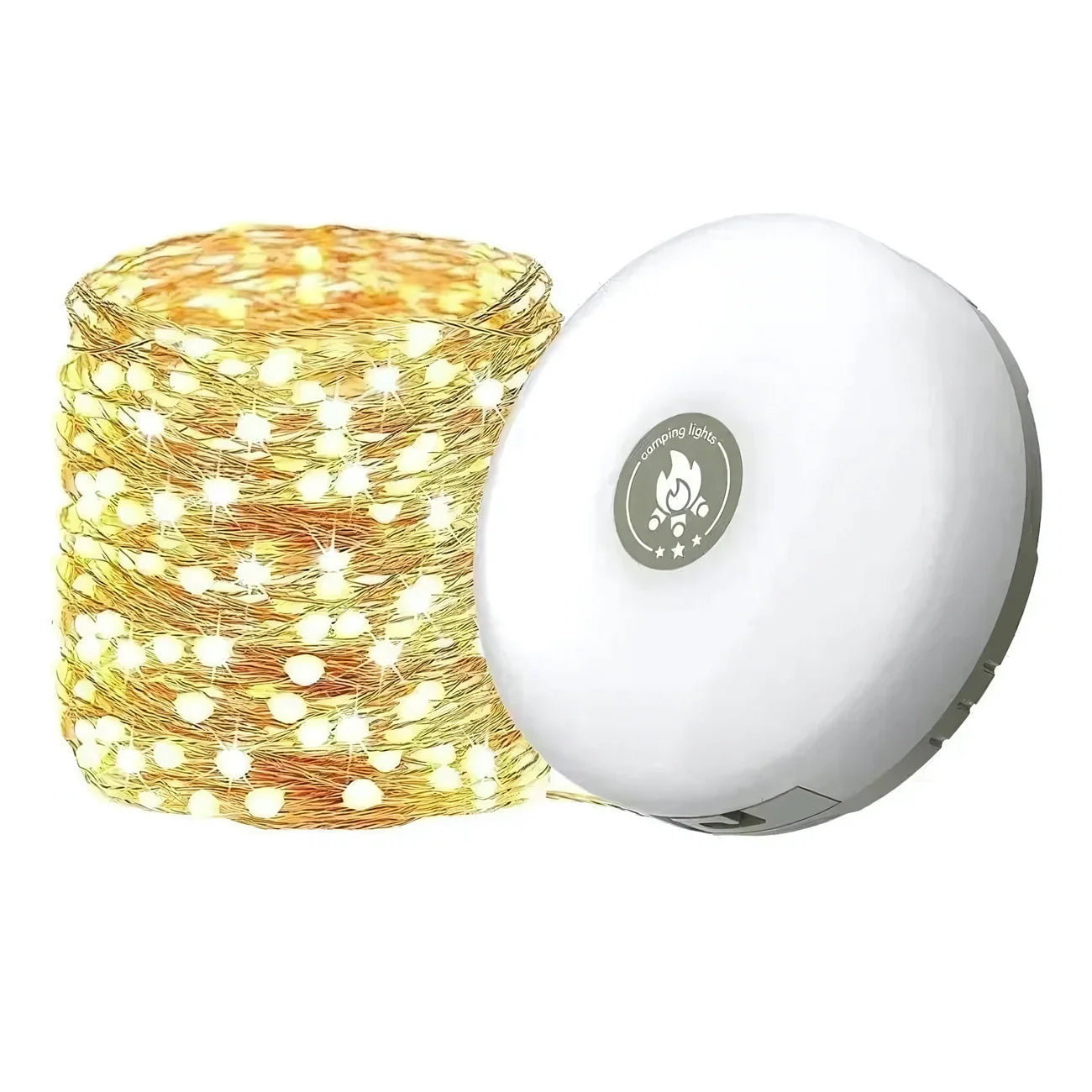 Lampki LED na camping 10 m – girlanda świetlna USB z etui, idealna do namiotu i ogrodu