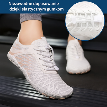 Buty sportowe barefoot z elastyczną podeszwą i amortyzacją – lekkie i oddychające